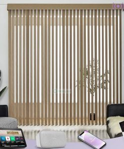 Rèm sáo lá đứng văn phòng rẻ đẹp cản sáng