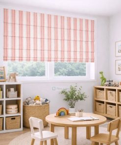Mẫu rèm Roman xếp lớp cho cửa sổ phòng bé