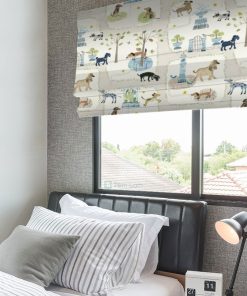 Rèm roman trẻ em họa tiết sinh động