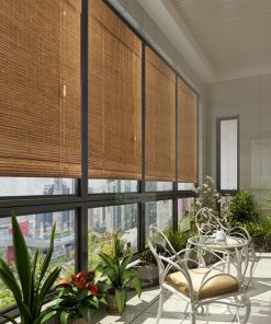 Rèm che nắng bằng tre cho không gian ngoài trời